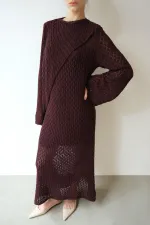 PAMUKLU BRODE ELBİSE