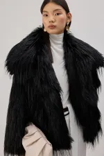 SHORT FAUX FUR COAT SHORT FAUX FUR COAT