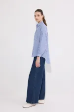 ÇİZGİLİ OVERSIZE GÖMLEK