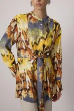 PATTERNED VISCOSE TUNIC
