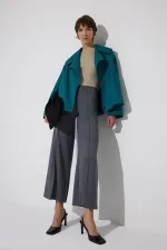 Modal blend flannel ribbed trousers