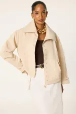 VESTE À TAILLE FRONNÉE