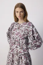 ÇİÇEK DESENLİ ELBİSE