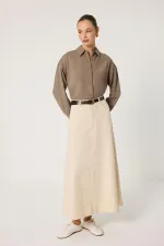 jupe trapèze en jean