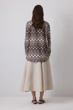 CHEMISE SURDIMENSIONNÉE À MOTIFS 100% COTON