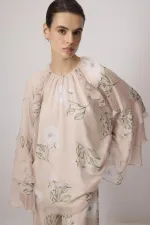 DESENLİ ŞİFON PANTOLON TUNİK TAKIM