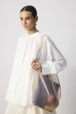 SAC EN ORGANZA À BANDOULIÈRE ÉPAISSE