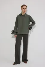 CHEMISE EN POPLIN AVEC DÉTAIL DE POIGNET