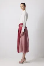 JUPE EN ORGANZA AVEC POCHES DÉTAILLÉES