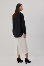 POPLIN SHIRT WITH METAL ACCESSORIES POPLIN SHIRT WITH METAL ACCESSORIES
