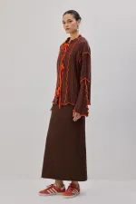 KONTRAST BİYELİ TRİKO HIRKA