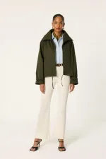 BELİ BÜZGÜLÜ CEKET