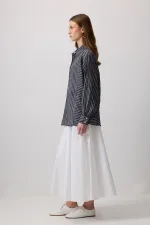 CHEMISE À RAYURES EN VISCOSE