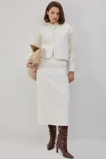 QUILTED VEST AND SKIRT SET QUILTED VEST AND SKIRT SET