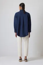 NAKIŞLI DENİM GÖMLEK