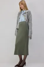 BELİ LASTİKLİ ÖRME ETEK