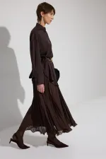 CHEMISE EN SATIN COUPE DÉCONTRACTÉE