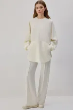 CREPE TUNIC WITH POCKETS CREPE TUNIC WITH POCKETS