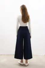 PİLELİ YÜKSEK BEL PANTOLON