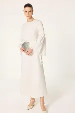 NAKIŞLI KUPRA ELBİSE