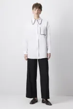 BİYE DETAYLI SATEN GÖMLEK