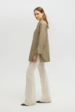 GENİŞ MANŞETLİ POPLİN GÖMLEK