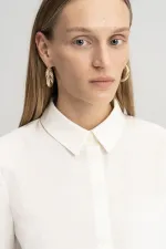 SNAP-BUTTON SHIRT BODYSUIT