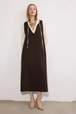 Gilet en crêpe à col en V