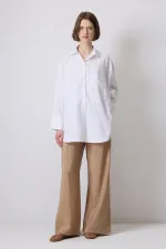 CHEMISE CUPRA SURDIMENSIONNÉE CHEMISE CUPRA SURDIMENSIONNÉE