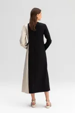 ROBE DE COULEUR CONTRASTÉE