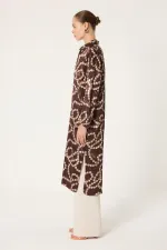Jacquard Satin Maxi Tunic