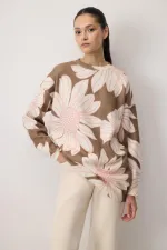 PULL À MOTIFS FLEURS