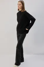 PAYETLİ FLARE PANTOLON