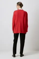 LONG CARDIGAN WITH GOLD BUTTONS