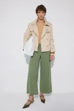 MODAL KARIŞIMLI FLANEL NERVÜRLÜ PANTOLON