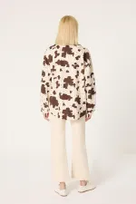 VESTE EN GABARDINE MINEURE À MOTIFS