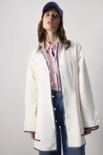 ETEK UCU VOLANLI GABARDİN CEKET