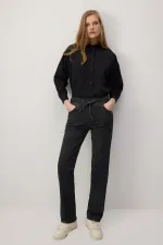 PANTALON EN JEAN AVEC TAILLE ÉLASTIQUE