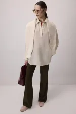 SHIRT COLLAR MELANGE TUNIC