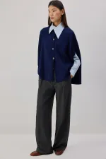 PONCHO EN MAILLE SURDIMENSIONNÉ