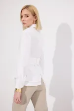 CHEMISE AVEC CEINTURE À LA TAILLE