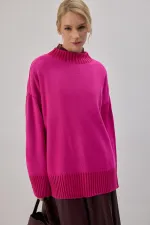 CONTRASTING COLORS KNITTED TUNIC