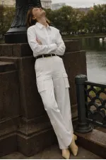 GABARDİN KARGO PANTOLON