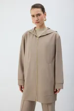ZIPPED HOODED JACKET
