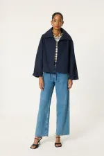 JACKET WITH GATHERED WAIST