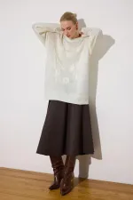 ÇİÇEK NAKIŞLI TRİKO TUNİK