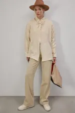 TIE-UP KNITTED CARDIGAN