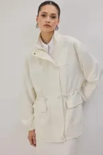 STAND COLLAR ZIP-UP JACKET