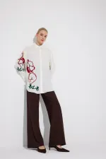 CHEMISE EN VISCOSE BRODÉE