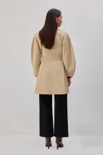 BELTED SHORT TRENCH COAT BELTED SHORT TRENCH COAT